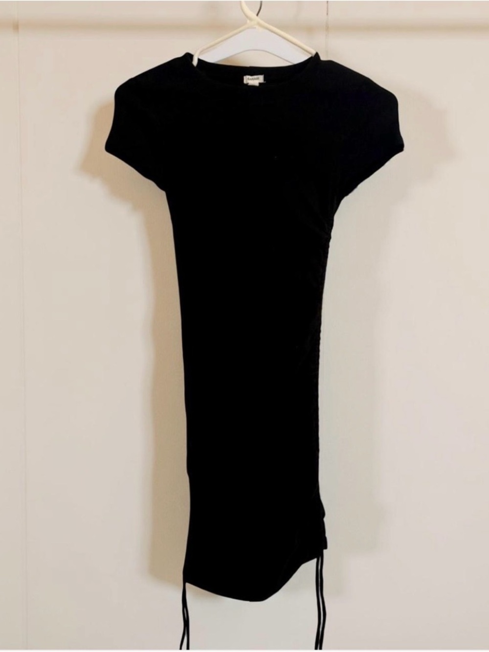 Garage Black Midi Bodycon Dress